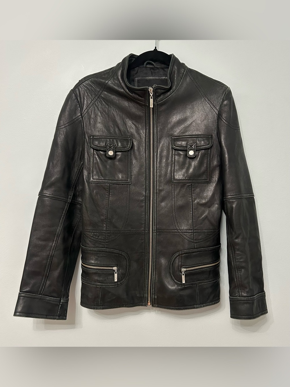 Pasha & Jo New York Black Leather Jacket